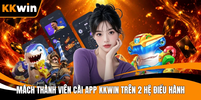 Mách thành viên cài app KKWIN trên 2 hệ điều hành